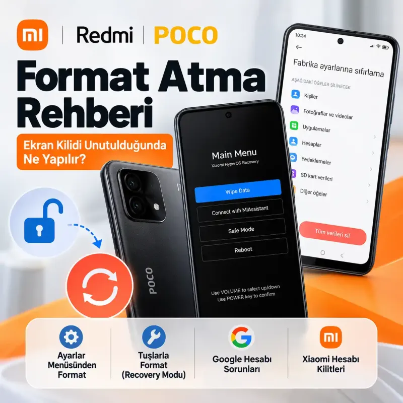 Xiaomi, Redmi ve POCO Telefonlarda Format Atma Rehberi (Fabrika Ayarlarına Sıfırlama)
